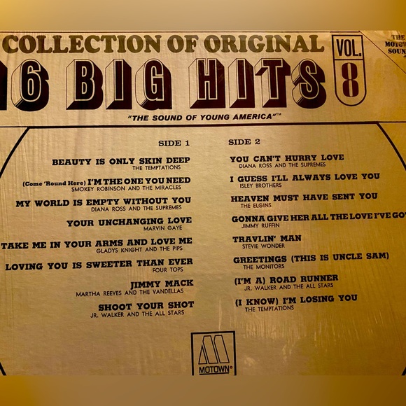 1967 MOTOWN RECORDS - VARIOUS ARTISTS - A COLLECTION OF 16 ORIGINAL BIG HITS ++* - Picture 3 of 5